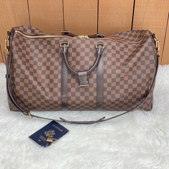 🚫SOLD🚫 Louis Vuitton Damier Ebene Keepall 55 - Picture 1 of 13